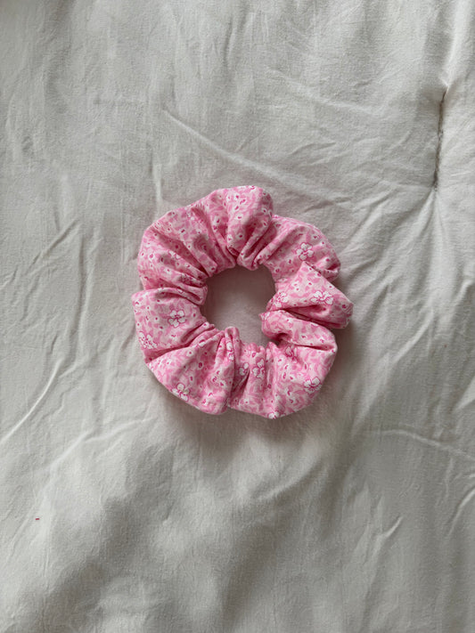 Pink Hibiscus Scrunchie