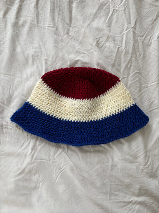 Crochet Americana Bucket Hat