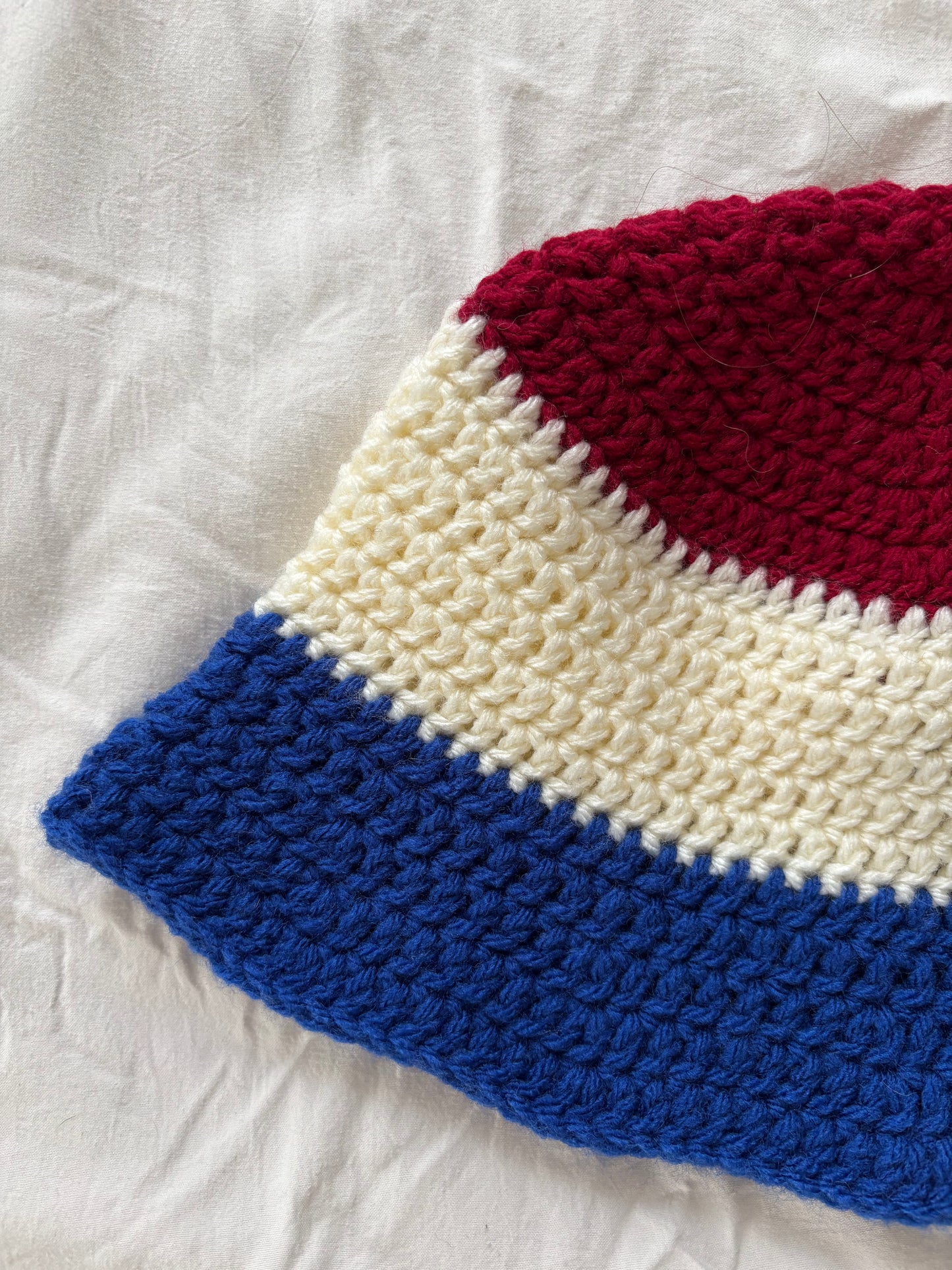 Crochet Americana Bucket Hat