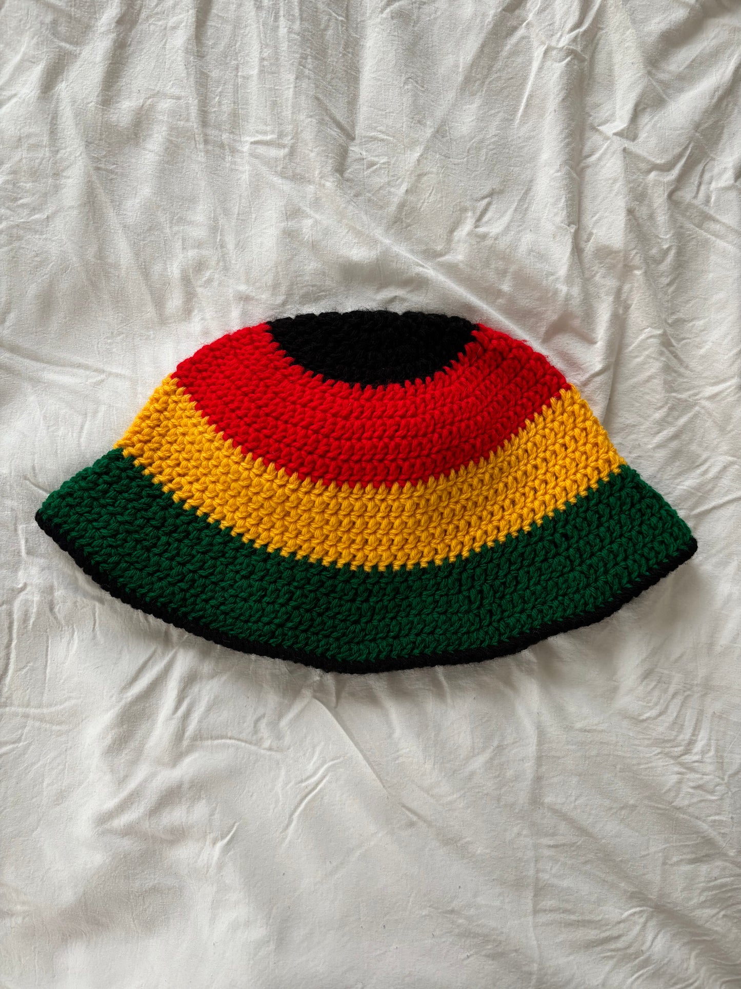 Crochet Rasta Bucket Hat