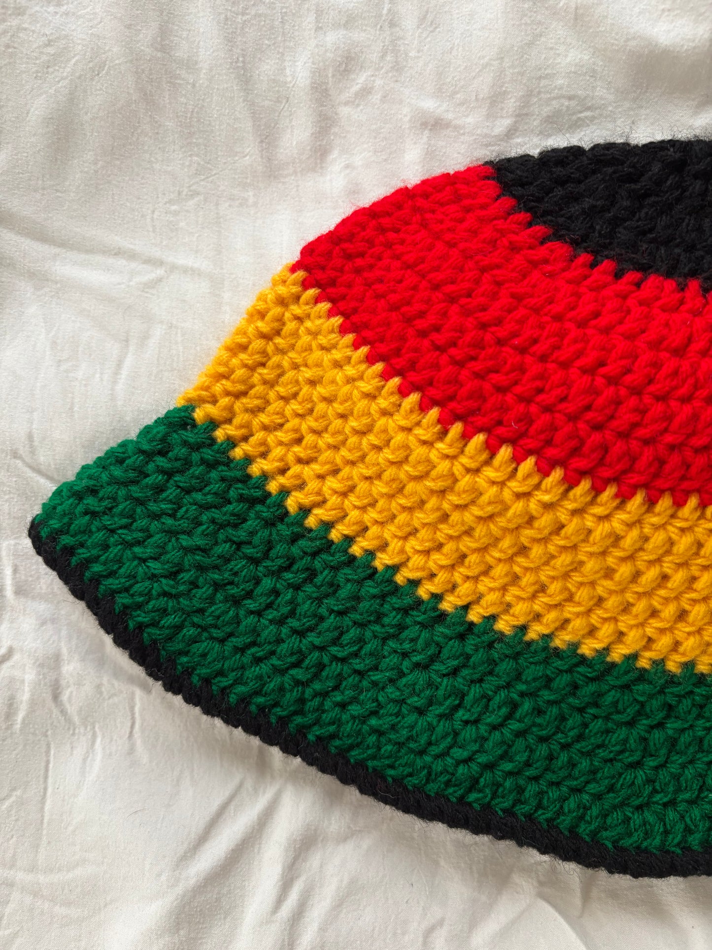 Crochet Rasta Bucket Hat