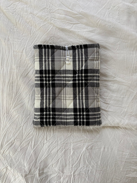 Gray Plaid Kindle/Book Sleeve